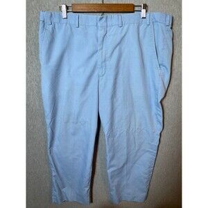 Men's Light Blue Dress Pants Adjustable Waist Polyester Blend Size 40S Jamaica
